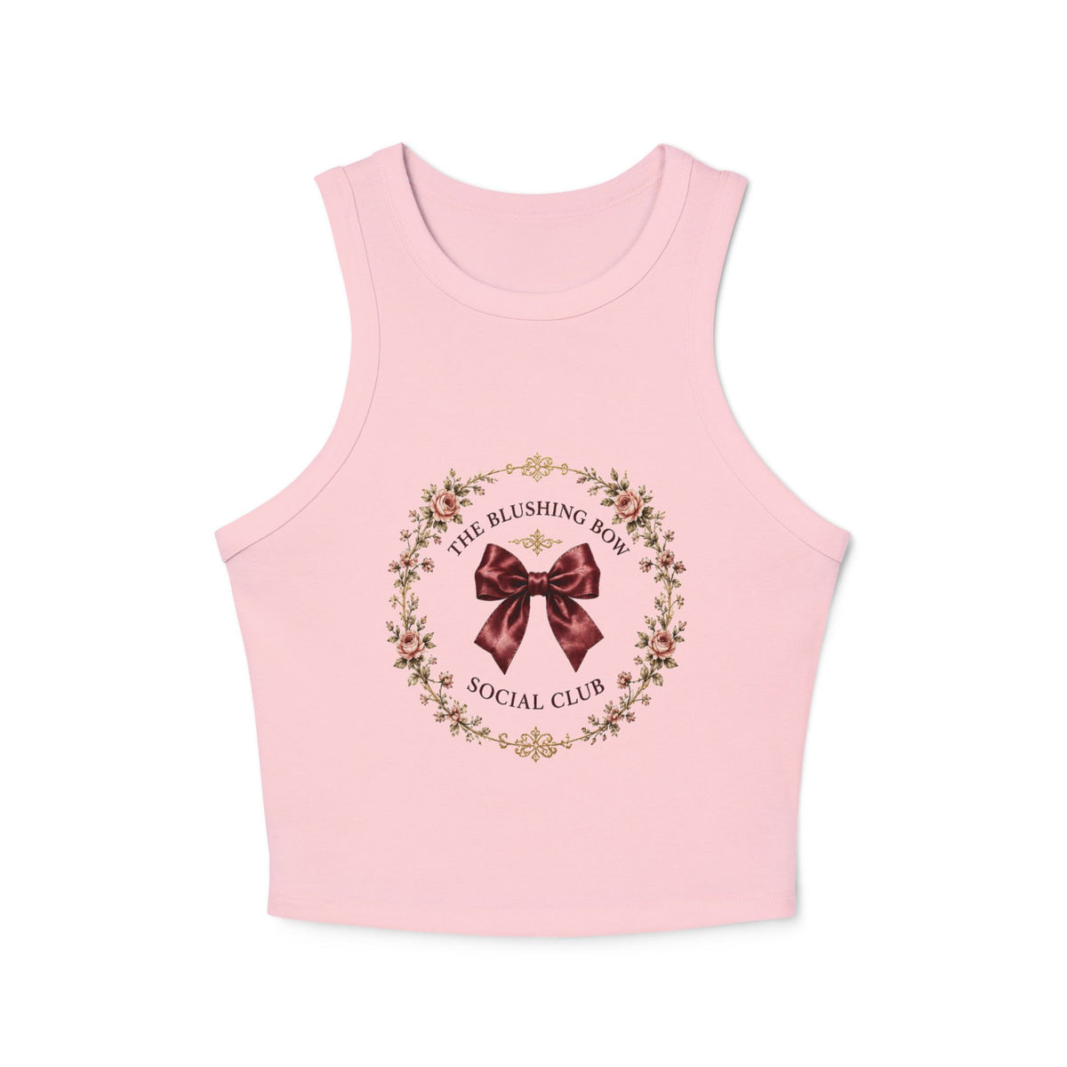 The Blushing Rose Social Club Floral Wreath Tank