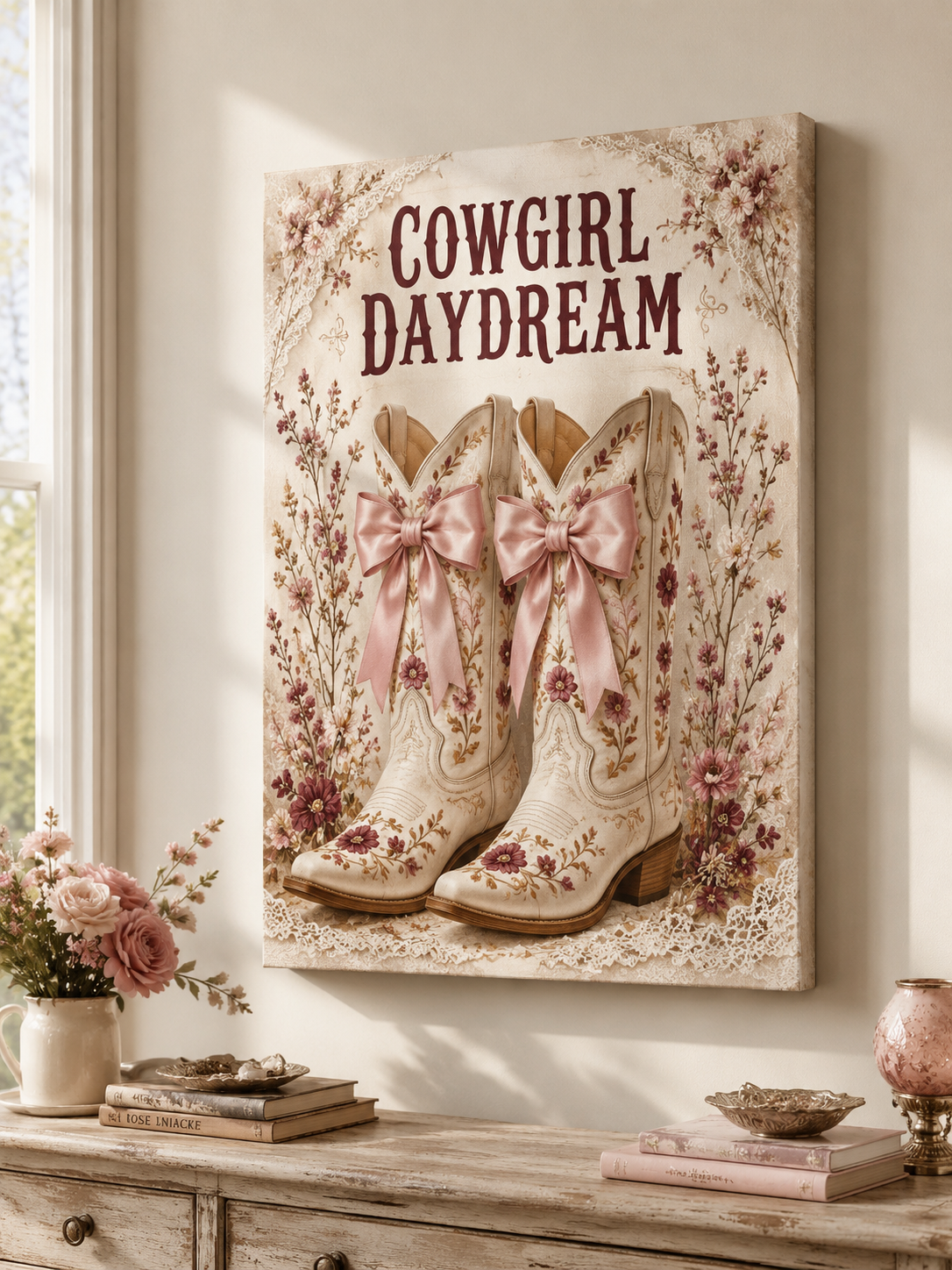 Cowgirl Daydream Canvas Wall Art